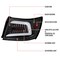 Spec-D Tuning SEDAN LED LIGHT BAR MATTE BLACK HOUSING AND CLEAR LENS, 2PK LT-WRX084JMLED-SQ-TM - alternate 6
